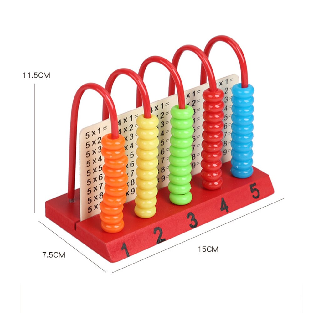 Juguetes de madera para niños, cuentas para contar matemáticas, juguete educativo de aprendizaje