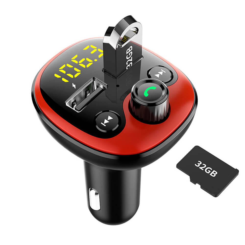 Car Charger Fm-zender Draadloze Muziek Bluetooth 5.0 Qc 3.0 3.1A Quick Charge Tf Card/U-Disk/MP3 Speler Telefoon Accessoires