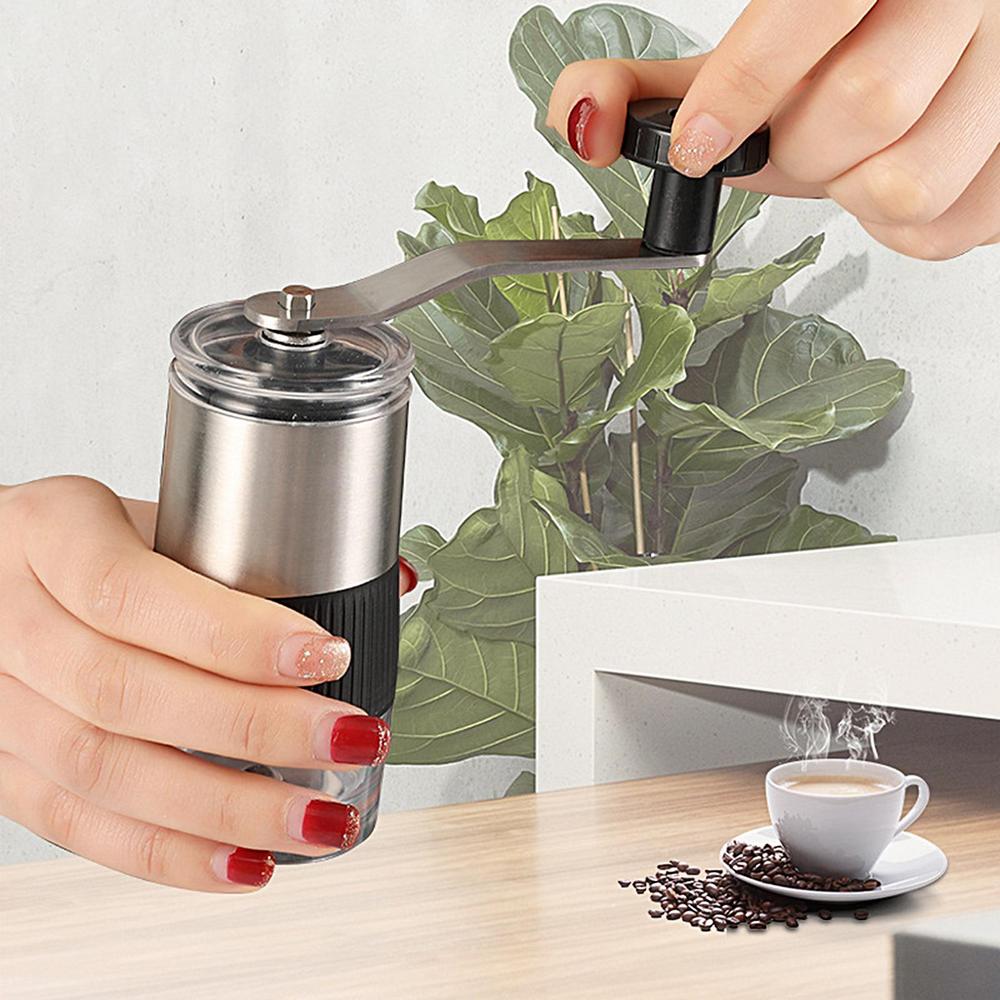 Handmatige koffiemolen Koffiebonenmolen Handmatige koffiebonenmolen Handmatige braam Handkoffiemolen Uniek cadeau voor kamperen