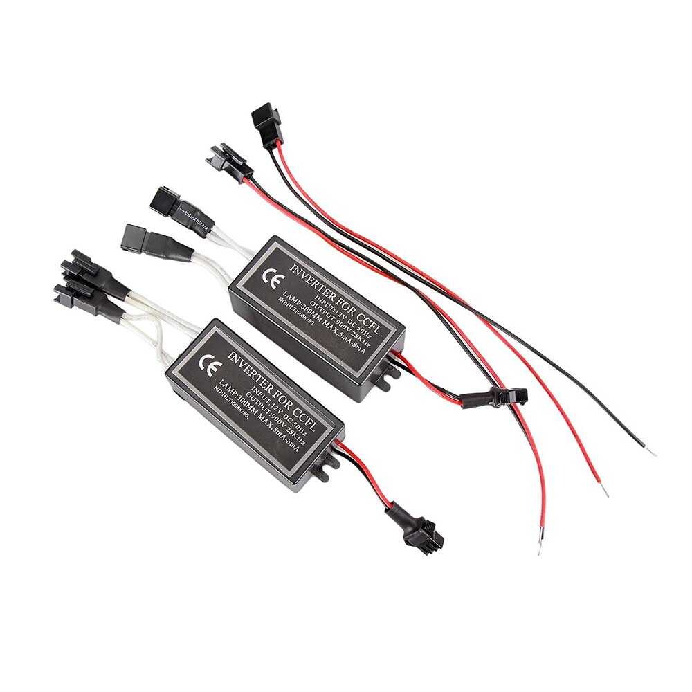 2 STUKS Angel Eyes blok Kit Spare Inverter Ballast voor CCFL Halo Ringen uitgangen Vrouwelijke Verbinding Driver Power Lgnition Doos