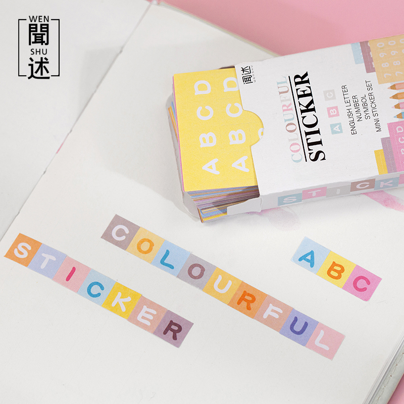 48pcs Alphabet Letter Sticker Self Adhesive Letter Stickers Collage Scrapbooking Supplies Decor Junk Journal Aesth DIY Stickers