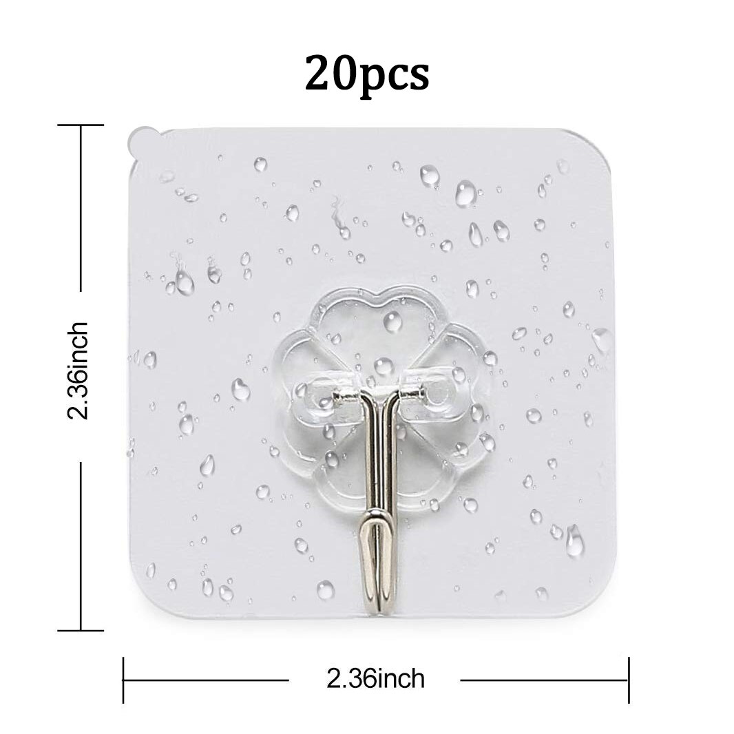 YUNYAN 12 stuks zelfklevende handdoekhaken, kleurrijke haken, wandhaken, klebehaken, kledinghaken, zonder boren, voor keuken, kantoor, kledinghaken, badkamer, toilet, handdoekhouder