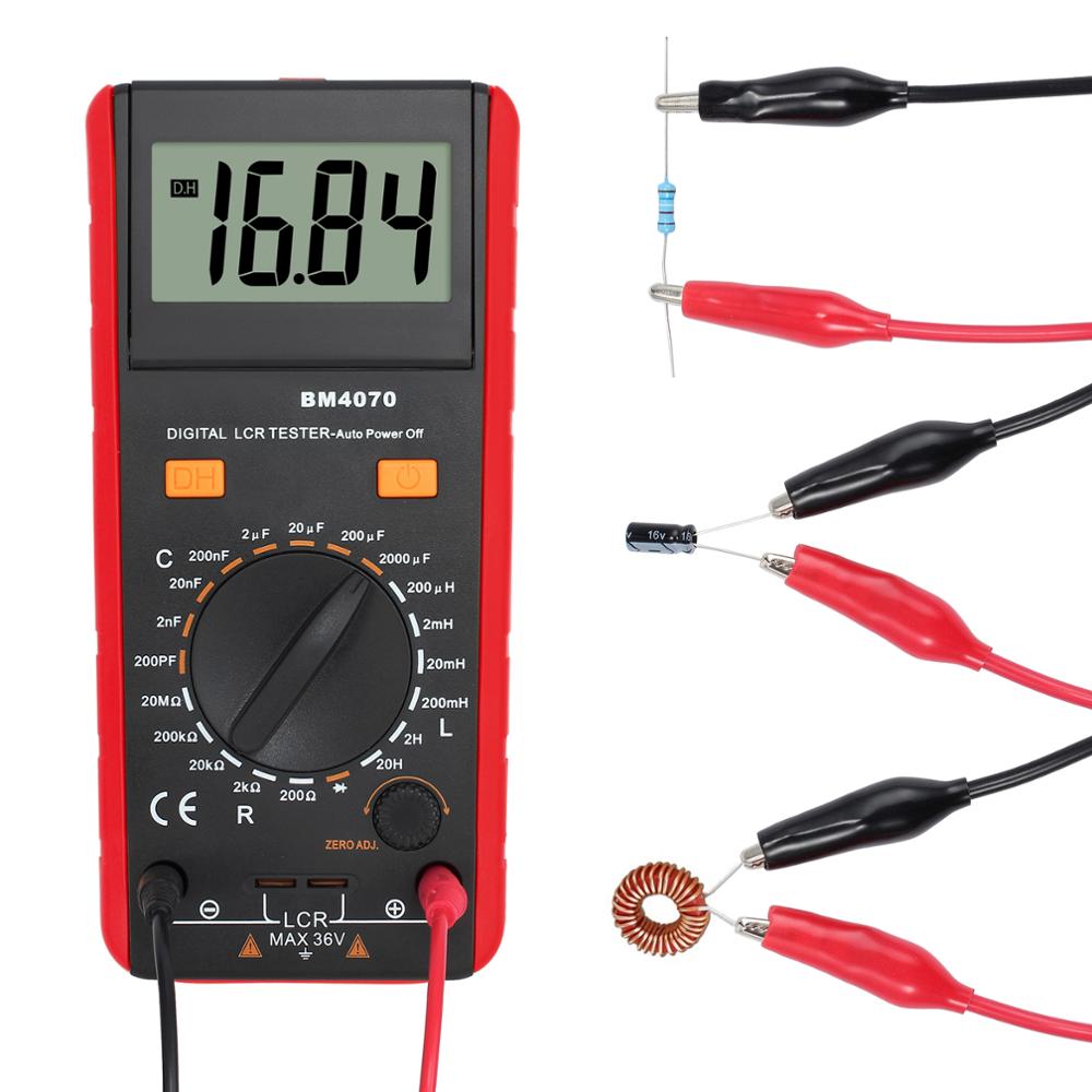 PROSTER – multimètre numérique LCD à décharge automatique, testeur de tension, Inductance, résistance, BM4070 LCR