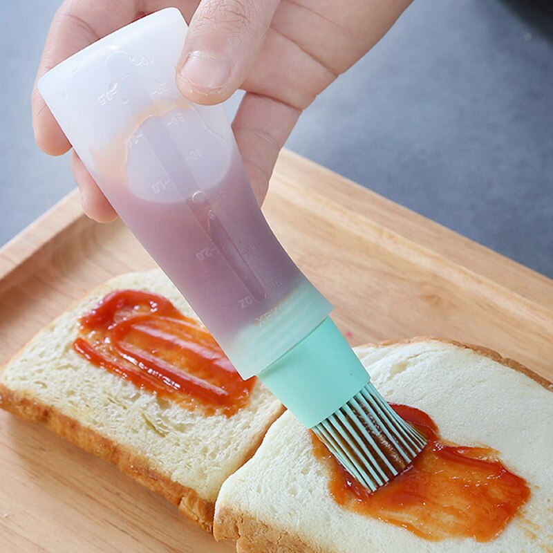 Cepillo de aceite de silicona para cocina, brocha para pasteles, mantequilla y pan, cepillo de untar de seguridad, cocina, utensilios para hornear, utensilio para barbacoa