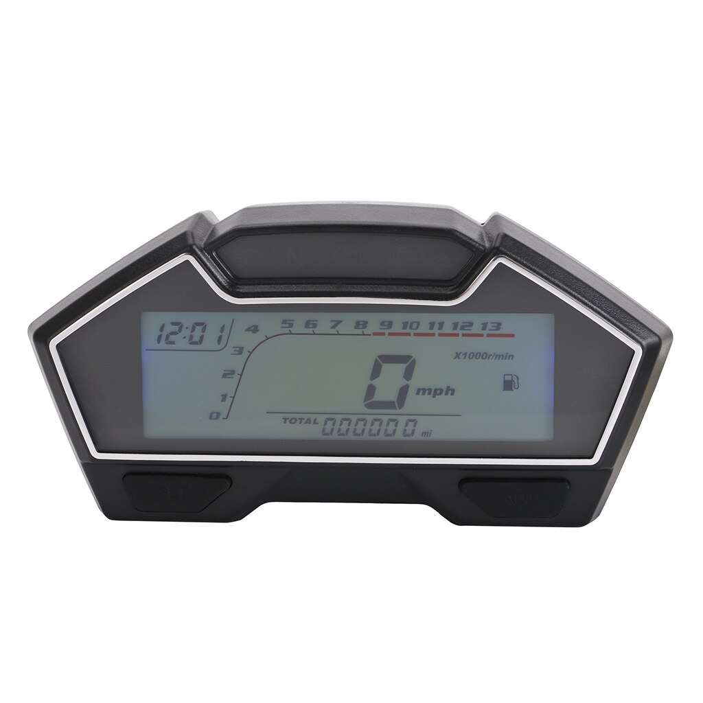 Speedometer Motorcycle Meter Kilometer Meter Kilometer Tachometer LED Fuel Level Indicator