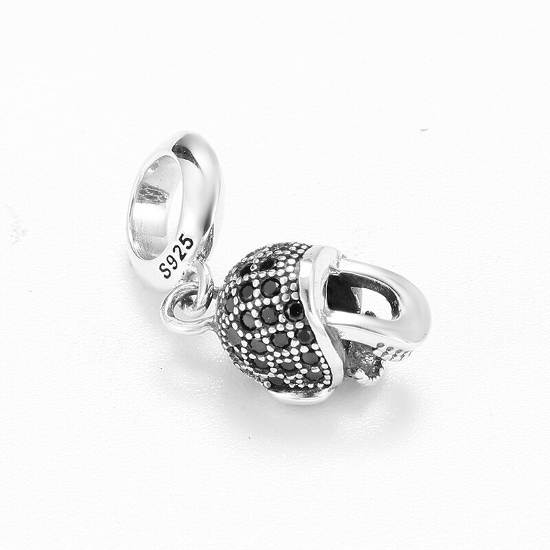 Real 925 Sterling Zilveren Schedel Kralen Hanger Voor Sieraden Maken Fit Originele Vrouwen Diy Charm Zilver 925 Armbanden