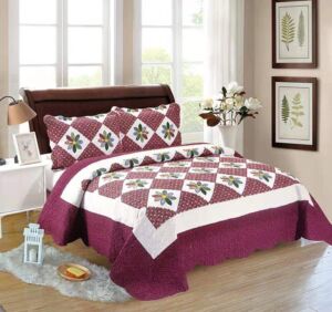 Comfortabele Sprei Katoen Voor Bed 90 ,135 En 150Cm Met Twee Covers 50X70 Cm .
