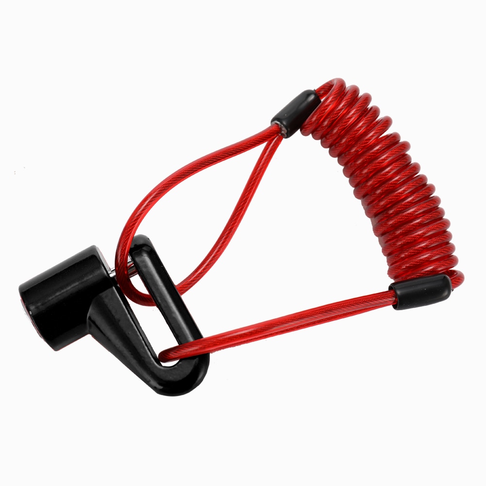 Câble De Rappel à Ressort Pour Antivol De Disque – Extensible Jusqu’à 1,2 M – Moto, Scooter, Vélo
