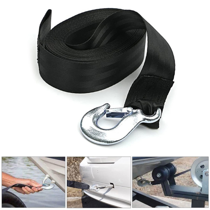 Marine Transportation Supplies Durable Trailer Boat Winch Strap 4/6Meters Length Cargo Straps for Flatbed
