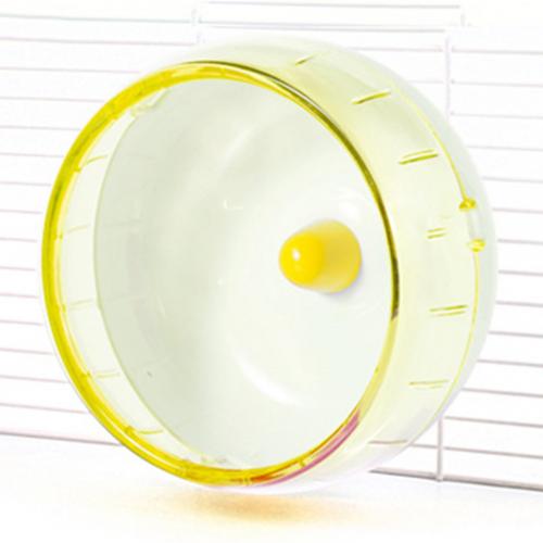 Pet Hamster Mouse Rat Exercise Silent Running Spinner Wheel Cage Playing Toy Pet Rodent Mice Jogging Ball Toy Hamster Gerbil Rat: Yellow