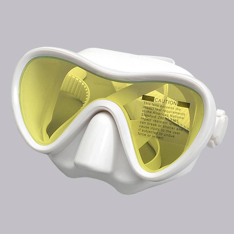JUNHAIINS Professioneel siliconen duikmasker Ademhalingsbuis Anti-condens Gehard glas Zwemmen Snorke Set voor watersport: MULTI