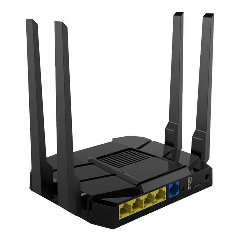 WiFi Router Dual Gigabit Wireless Internet Router AC1200 High Speed Internet Router for Home,with SD Card Slot US Plug