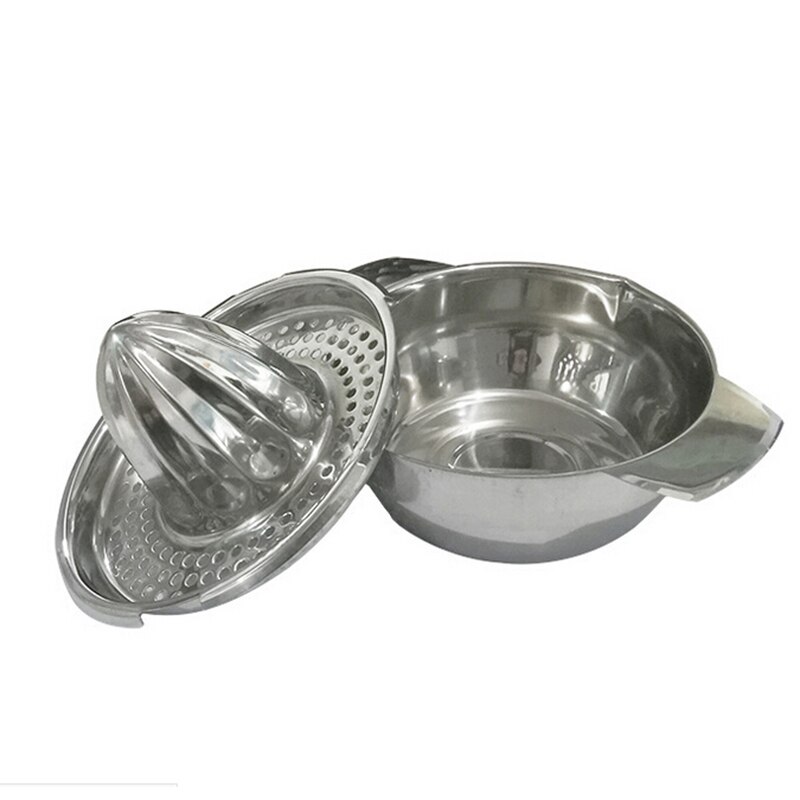 1 PC Stainless Steel Press Fruit lemon Orange Citrus Squeezer with Strainer Bowl Manual kitchen bar Food Processor