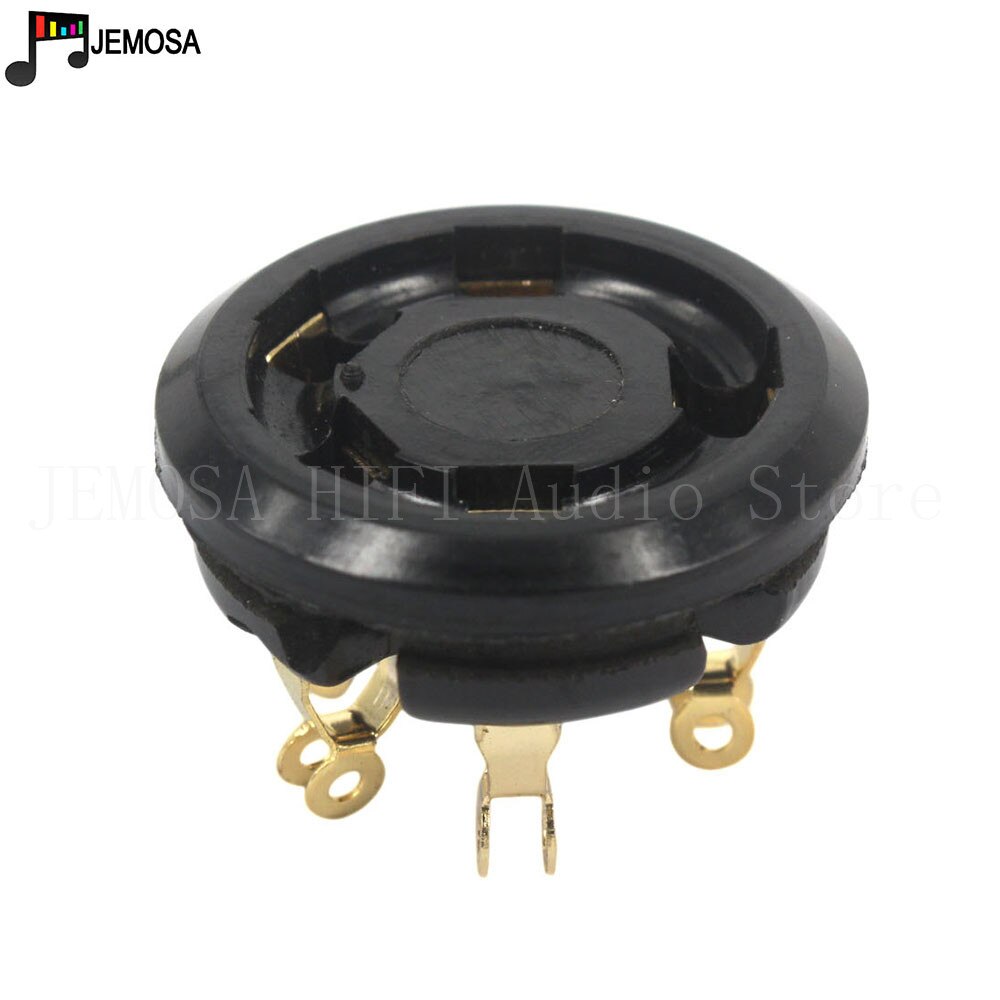 10 piezas 5 pines baquelita tubo hembra GZS5-2 chapado en oro para 807 FU7 FD422 24 37 45 tubo de vacío de Audio HIFI