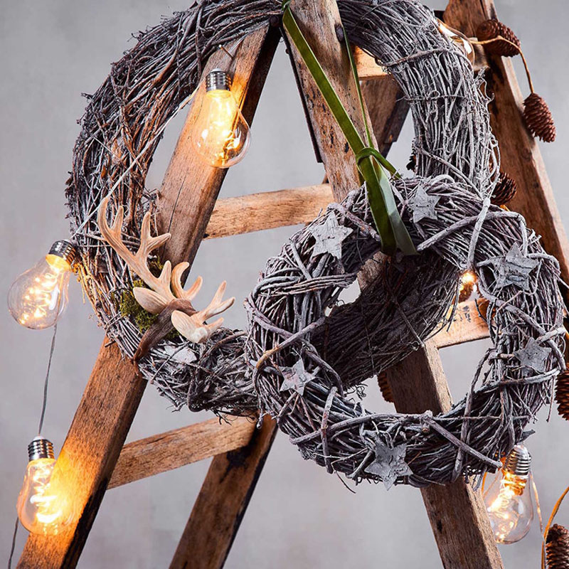 LED Copper Wire Bulb String Lights 10 Retro Bulbs 4M AA Battery Power Home Curtain Fairy Garland String Wedding Party Xmas Decor