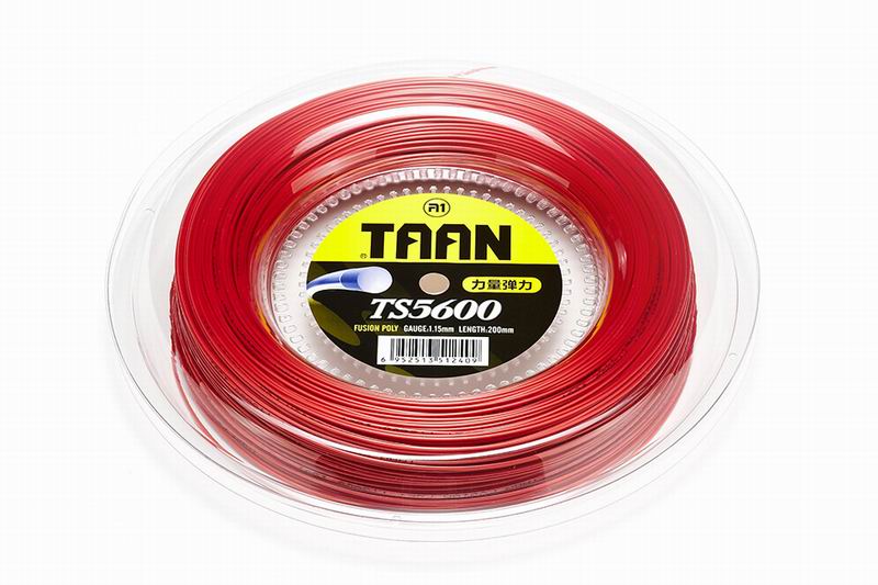 TAAN-TT-5600-corde de Tennis en poly Fusion (200m, moulinet), raquette de tennis, raquette de tennis: Rouge