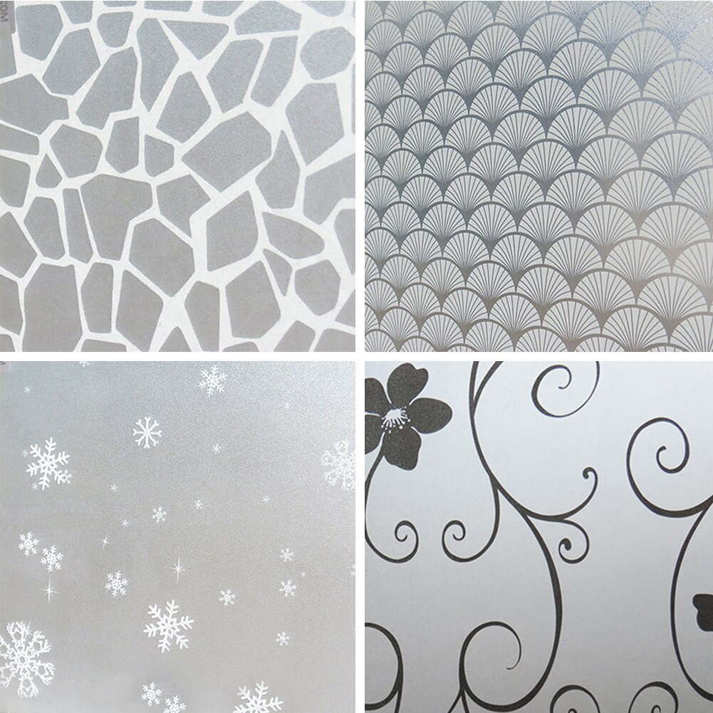 200 X 60CM Room Bathroom Home Glass Window Door Privacy Film Sticker PVC Frosted