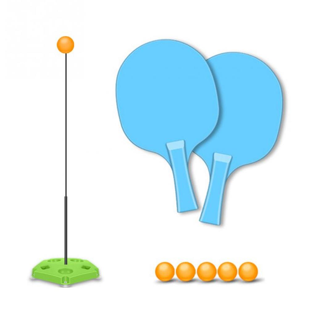 1 Juego de entrenador de tenis de mesa con eje elástico suave herramientas de entrenamiento de Ping Pong juegos para niños de interior o al aire libre: Default Title