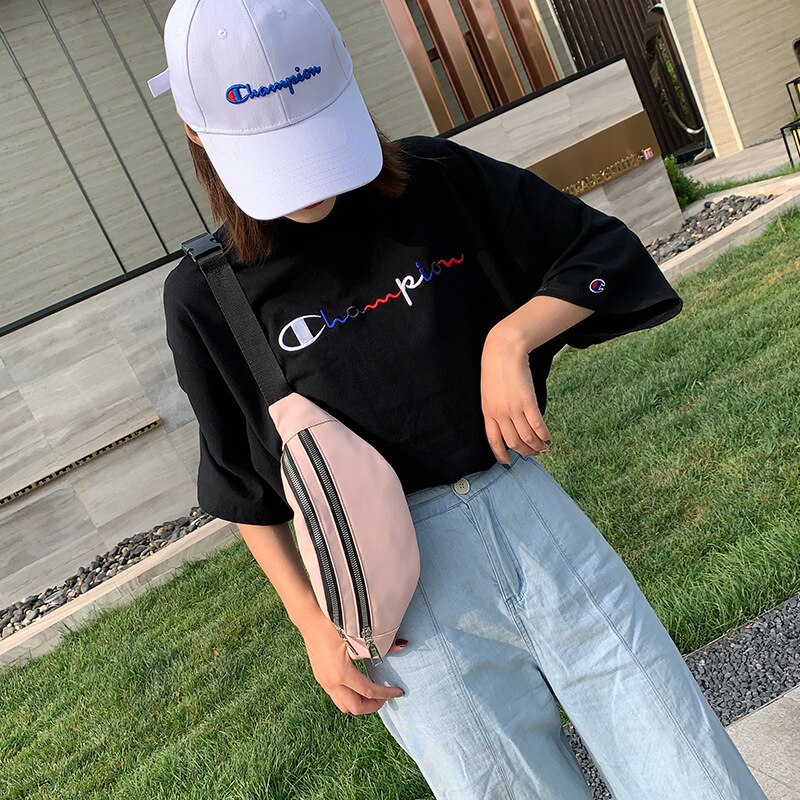 Kleine Taille Tasche frauen 2020Neu lässig Schulter Tasche Einfache Mädchen der Brust Tasche Bote Tasche