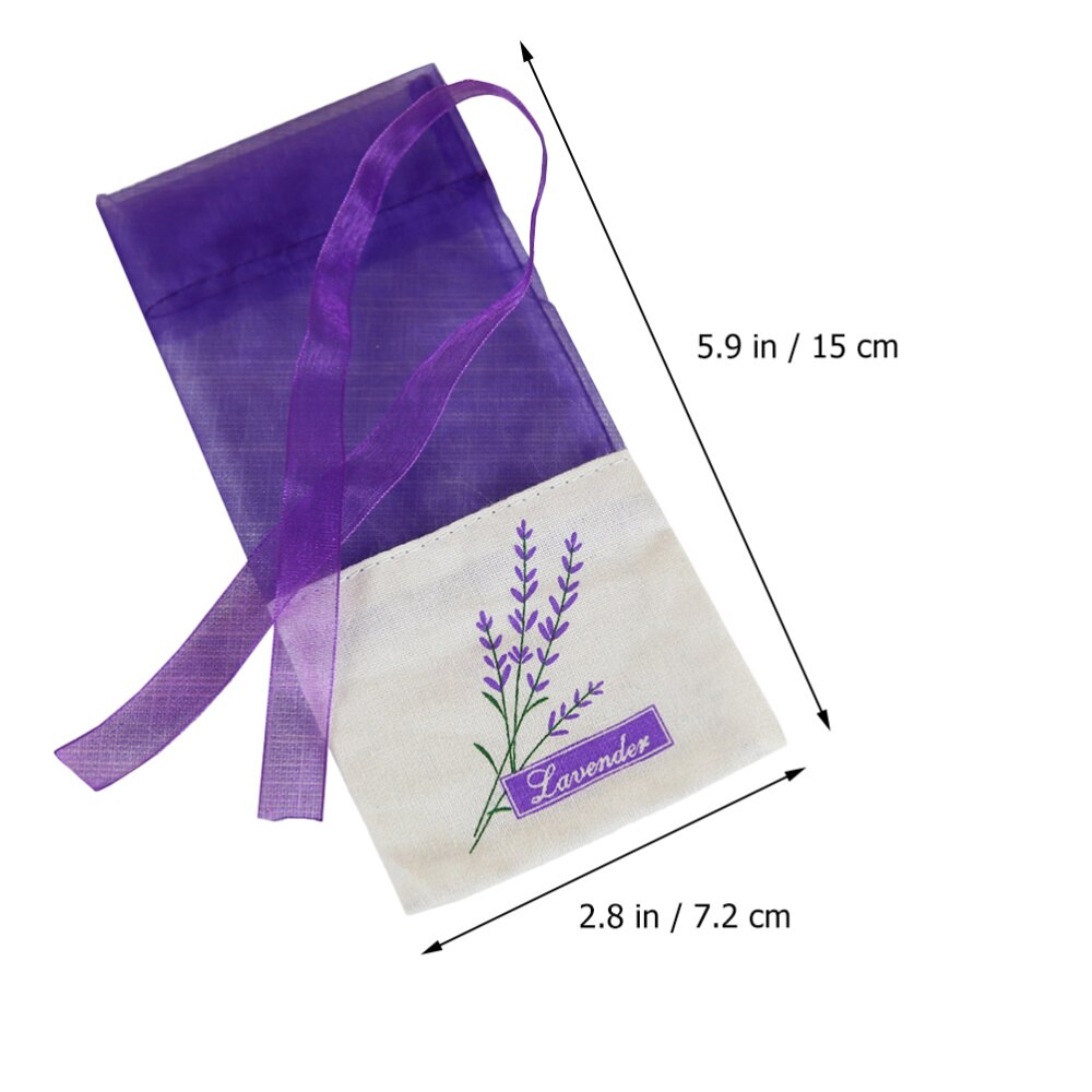 1 Set 12Pcs Lavender Sachet Fragrance Lavender Sachet Style Deep Purple)