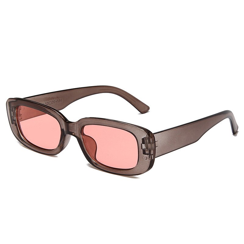 1 @ # de gafas de sol rectangulares pequeñas para mujer, anteojos de sol cuadrados de Vintage, gafas de sol femeninas