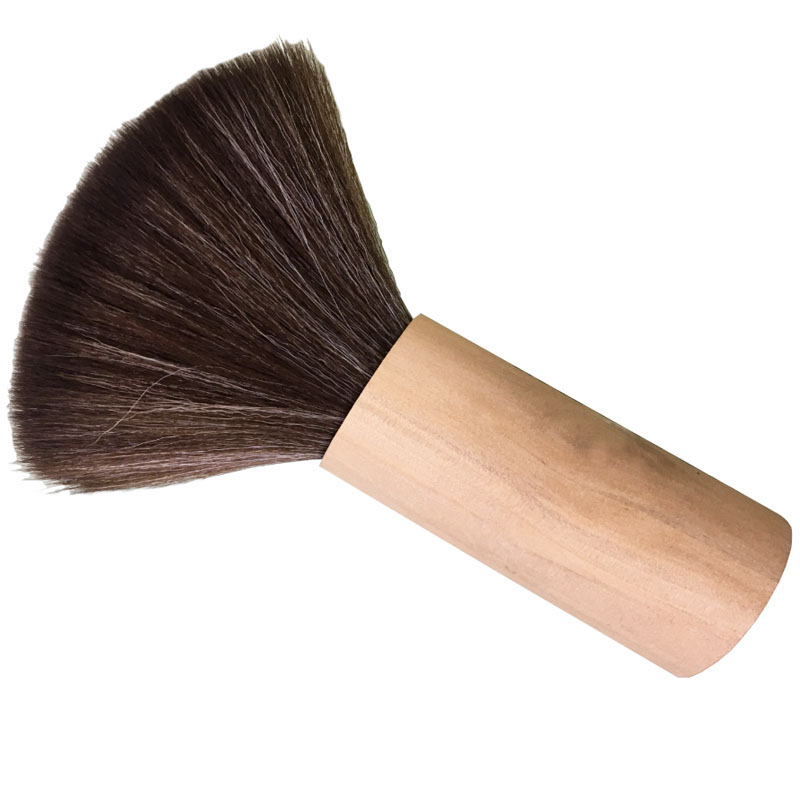 Cepillo de limpieza de barbería Ultra suave, cepillo de pelo para barrer el cuello, cepillo de polvo facial para salón, Herramienta de Peinado del hogar, 1 unidad