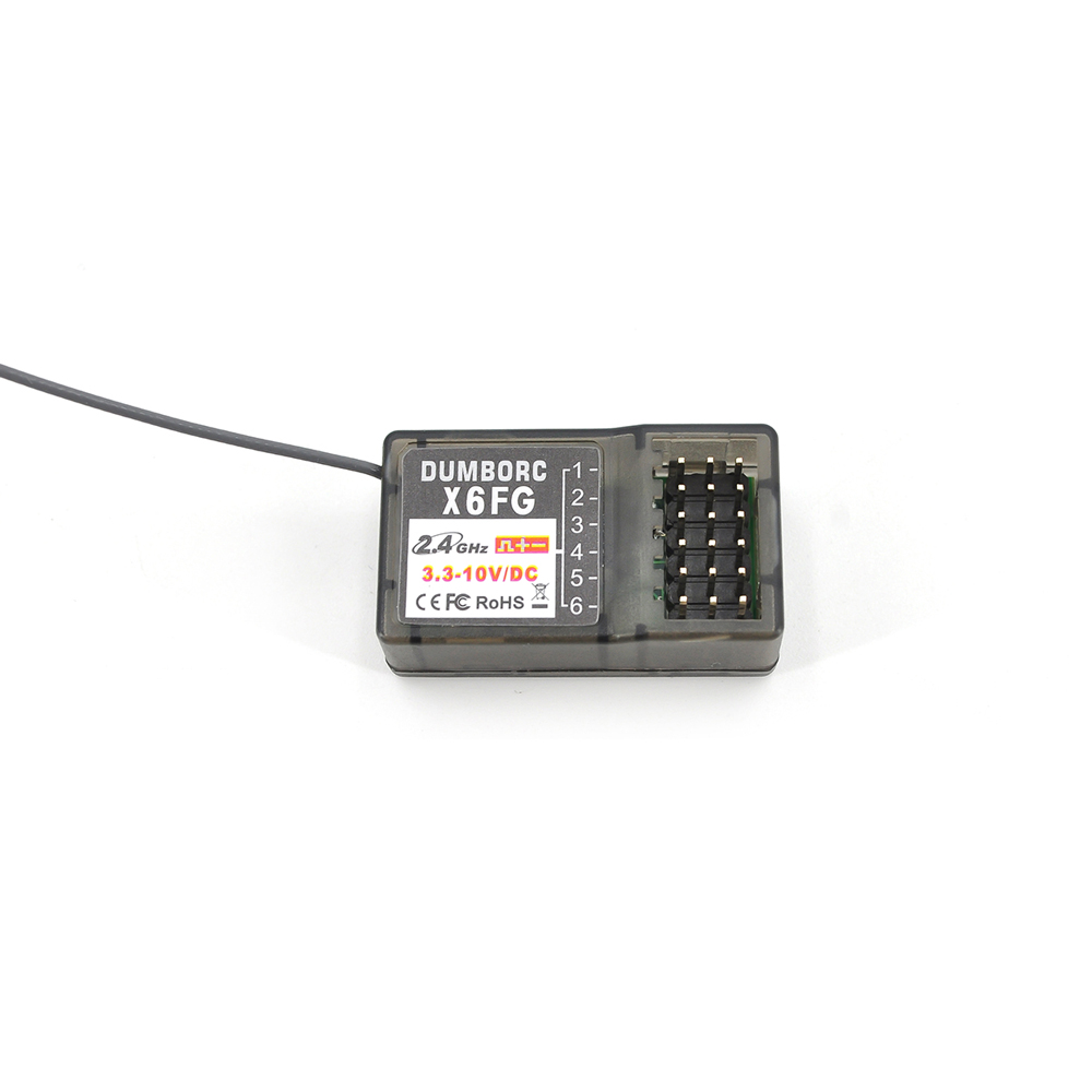 DumboRC X6 RC Transmitter 2.4G 6CH with X6FG / X6F Gyro Receiver Remote Control for Rc Car Boat Tank RC Vehicle Model Toy Parts