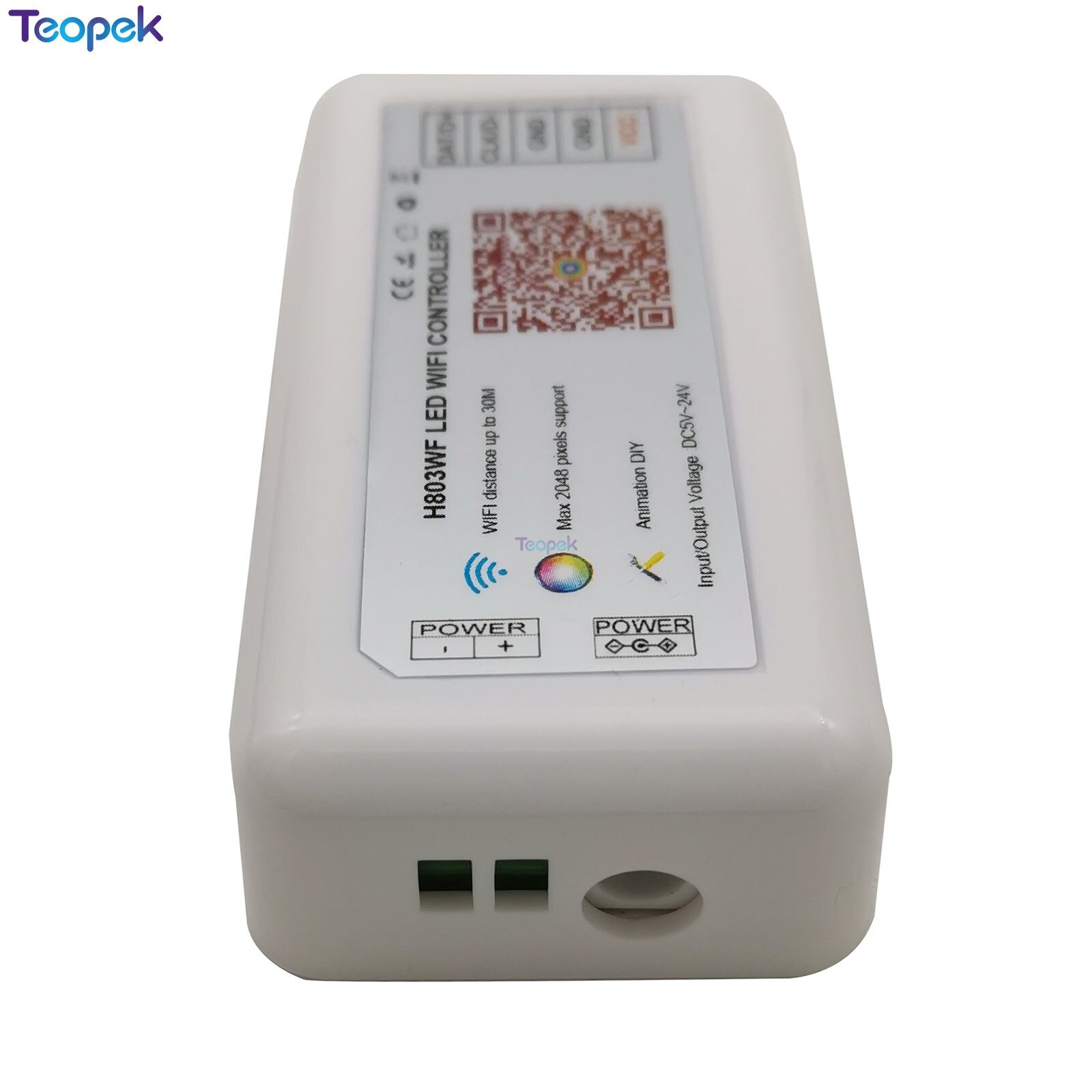 H803 Wifi Led Controller Drive Max 2048 Pixels Ondersteuning Artnet Voor WS2812 WS2811 DMX512 Pixel Strip Licht DC5-24V