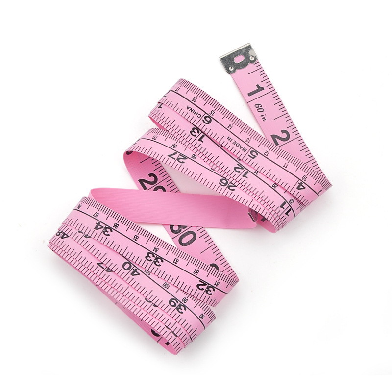 16mm Wide 1.5m/60 Inch Soft Leather Ruler PVC Plastic Soft Ruler Measuring Three Circumferences Tailoring Ruler