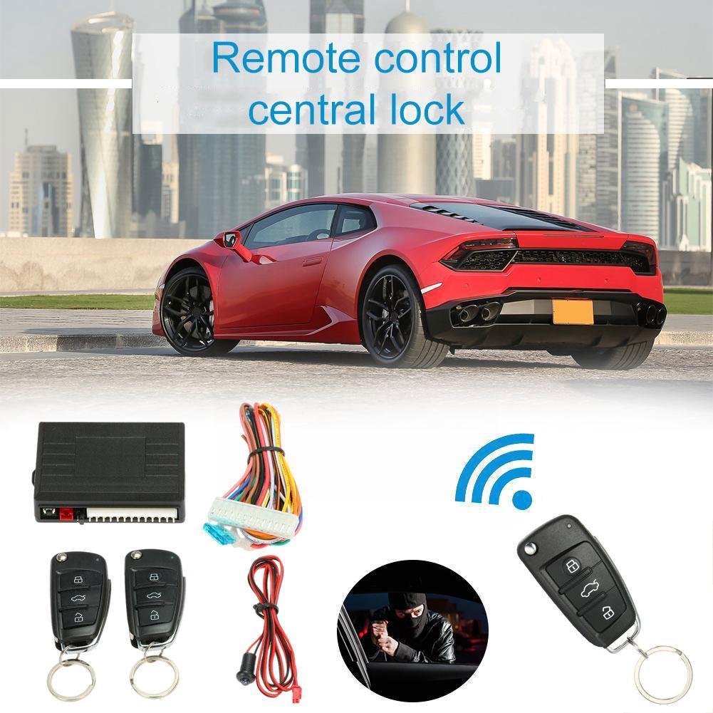 Universal Black Remote Control Less Anti-theft Device Lock Lock Led Remote Lock Chain Central Central Door Control I2l2