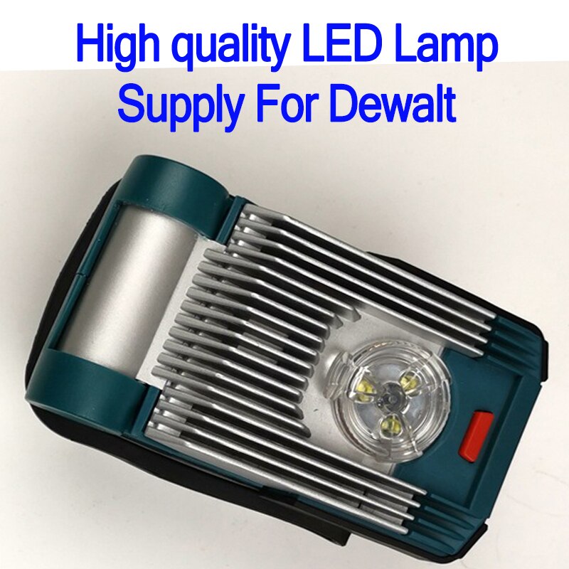 Nyaste led arbetslampa lampa för dewalt för makita för milwaukee för bosch 18v 20v batteri led lampa: Led ljus för dewalt