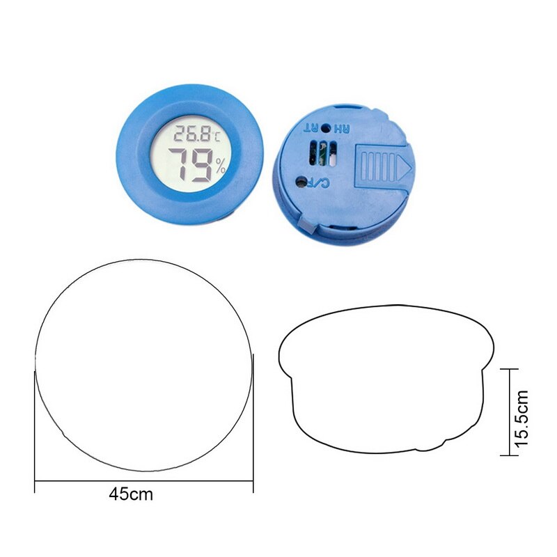 Hushålls mini lcd digital termometer hygrometer kyl och frys temperatur fuktighetsmätare detektor inomhustermometer