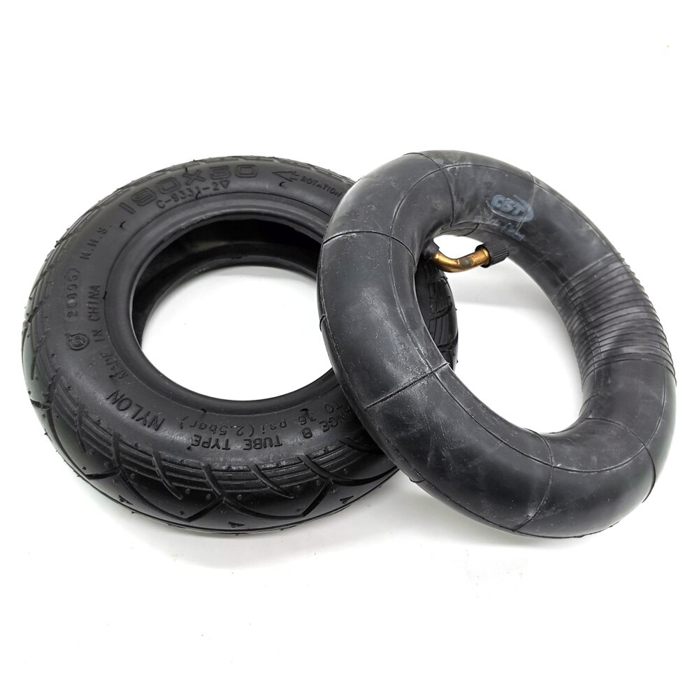 8 tommer 190 x 50 dæk 200 x 50 inderrør til elektrisk scooter forhjul: 45 graders dæksæt