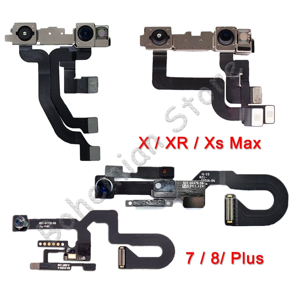 Aiinant 100% Originele Voor Iphone Xs Max Xr X 7 8 Plus Proximity Sensor Kleine Facing Front Camera Lint Flex kabel Geen Gezicht Id