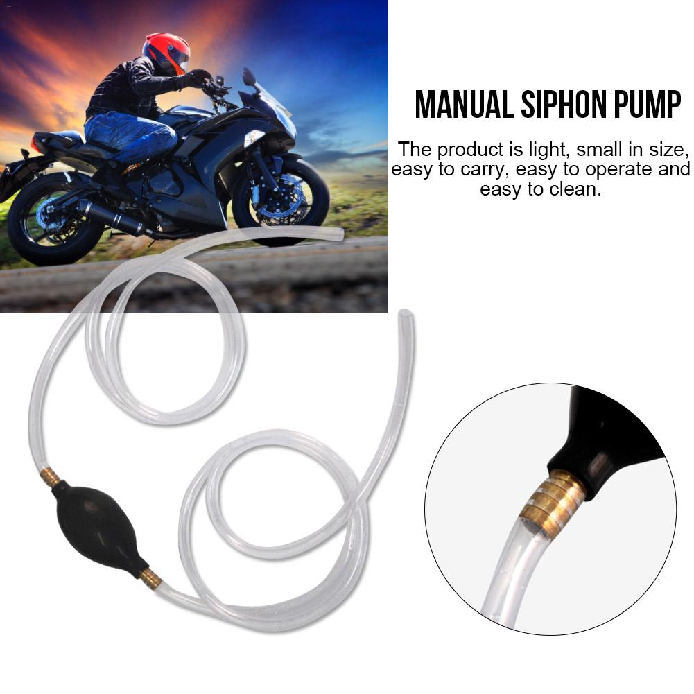 Bil sifonslange manuel pumpe brændstofrør benzin gummi genopfyldningsslange rør oliesuger til bil lastbil motorcykel hjem akvarium