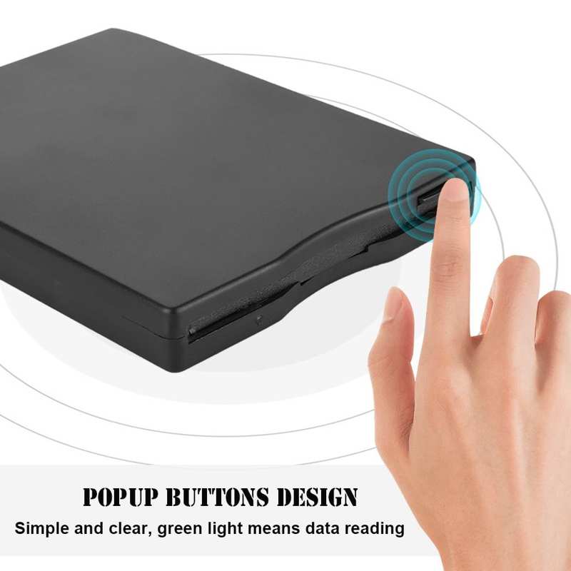 1.44M External Floppy Disk Drive Neutral USB External Portable Floppy Disk Drive Diskette FDD for General Usage