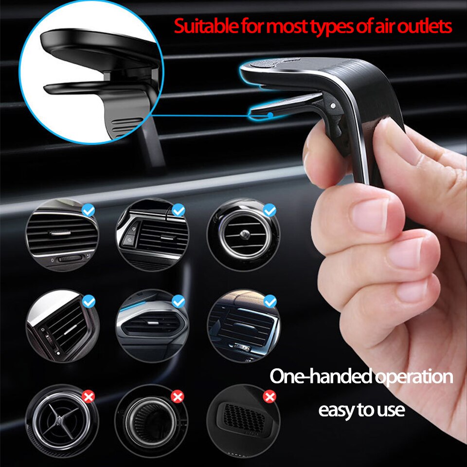 Soporte magnético de Metal para teléfono de coche, para peugeot 206, 207, 208, 307, 308, 407, 508, , para citroen c4, c5, c3
