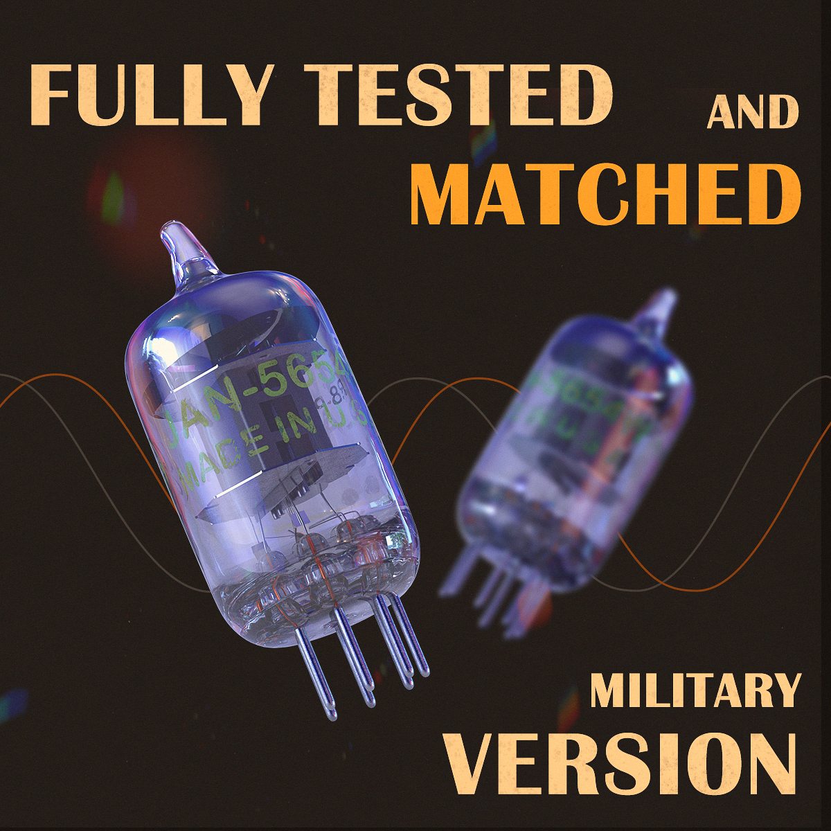 Fosi Audio 2Pcs 5654W Vacuum Tubes 7-Pin Upgrade for 6AK5 6J1 6J1P EF95 Pairing Tubes For Audio Amplifier