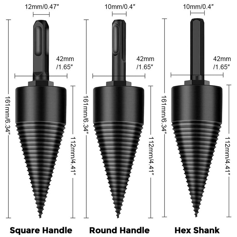 Detachable Wood Distributor Bit, Wooden Distributor Bit, Heavy Duty Drill Taper Screwdriver