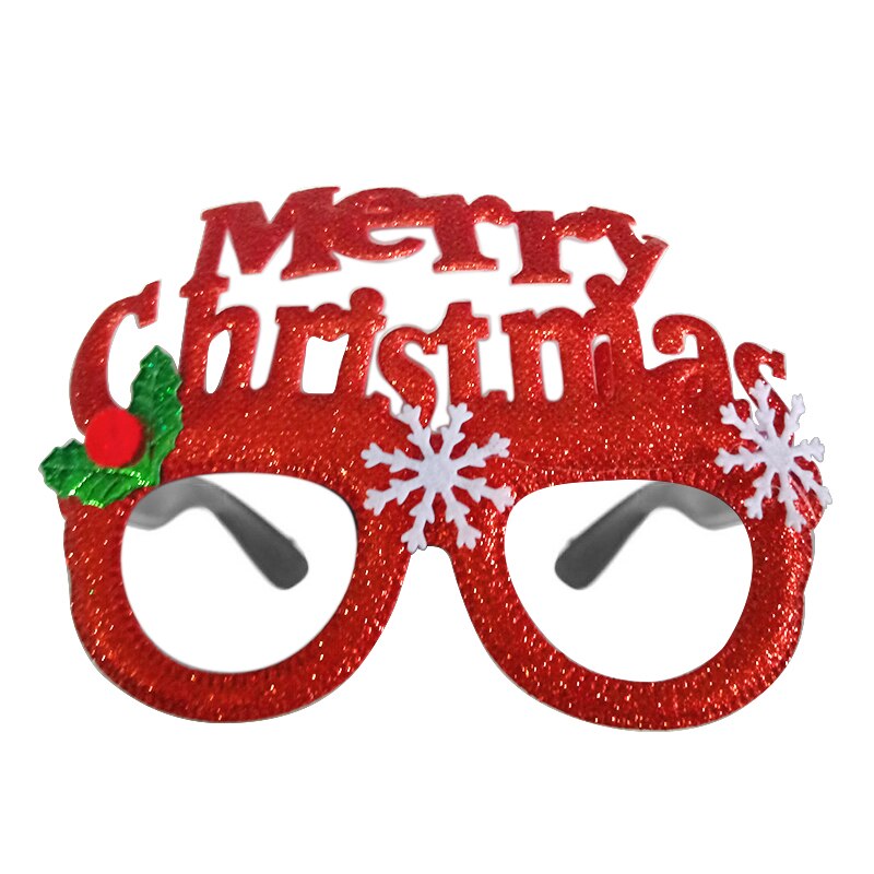 joyeux noël lunettes père noël bonhomme de neige lunettes mignon dessin animé cadre décorations pour la maison pour le nouvel an noël enfants: 05
