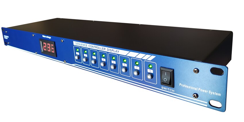 power timing device 10 channels 8-channel stage audio dedicated sequence controller
