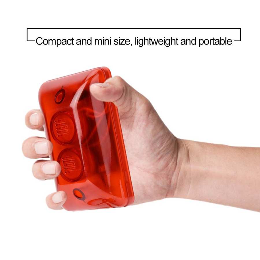 DC 12V Loud Wired Alarm Strobe Sound Siren Flashing Light Security Alarm System for Home Office Hotel Anti-theft