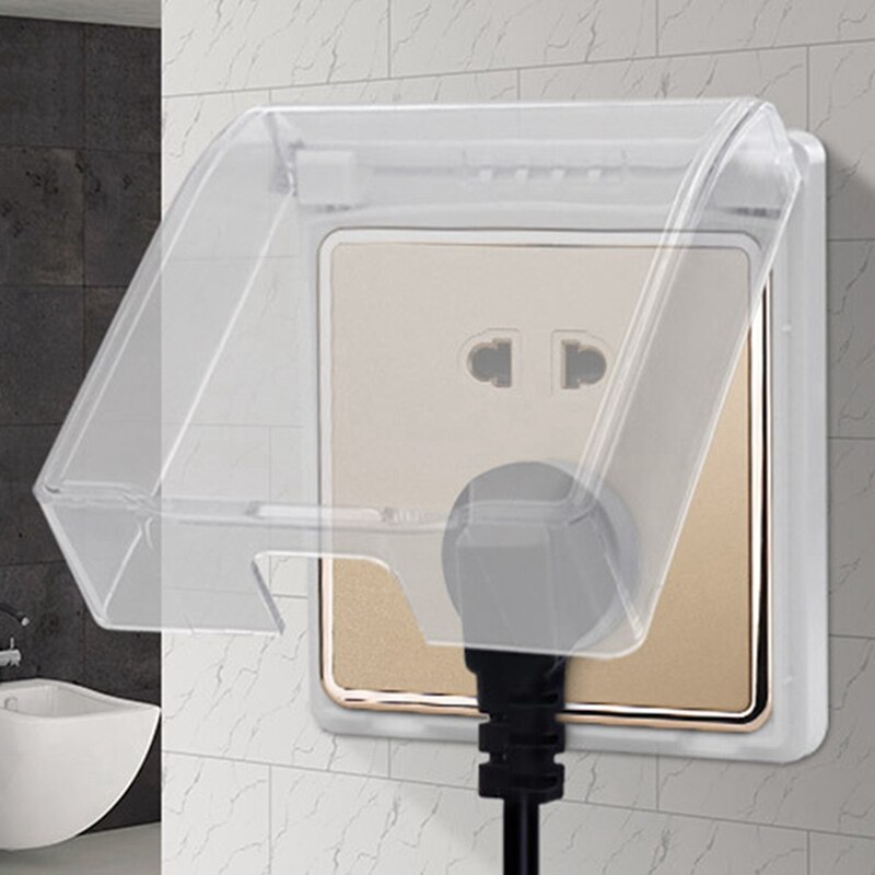 Transparent Box Switch Socket Protective Box Dust Cover For Wall Socket Square Switch Box Household Waterproof Cover Box