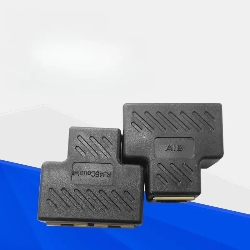 Nettverk  rj45 kabel havn nettverkskabel splitter forlenger plugg adapter kontakt  (8 kjerner) delt i til splitter