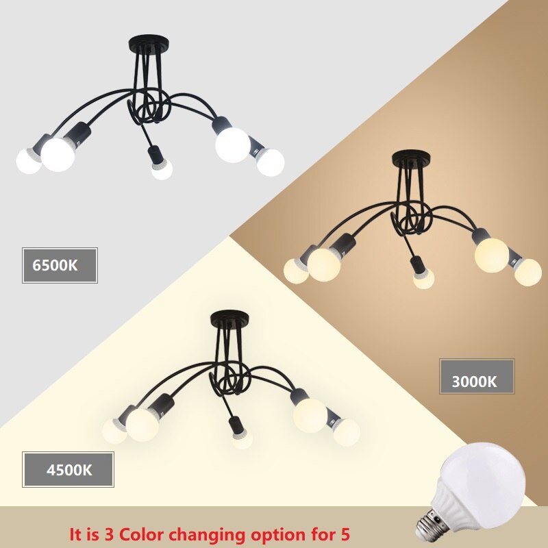 Image showcasing Dimmable Dining Room Chandelier Industrial Vintage... – Vicedeal