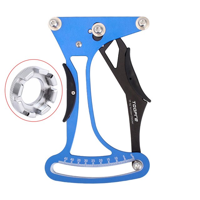 Fahrrad CNC hohl Speichen Spannung Meter Werkzeug Rad Speichen Bauherren Reparatur Werkzeug Prüfer Anzeige Genaue Ultra licht 155g: Spannung Meter-Schlüssel