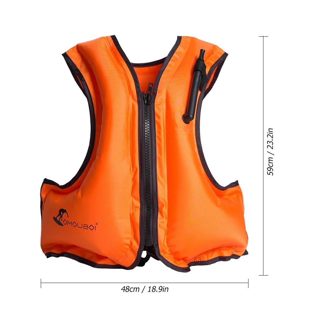Volwassen Opblaasbare Zwemmen Vest Zwemvest voor Snorkelen Drijvende Apparaat Zwemmen Drifting Surfen Watersport Levensreddende