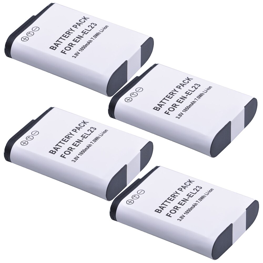 Batería EN-EL23 ENEL23 EN EL23 para cámara Nikon COOLPIX B700 P900s P900 P610s P610 P600 S810c, 2 uds.: 4 battery