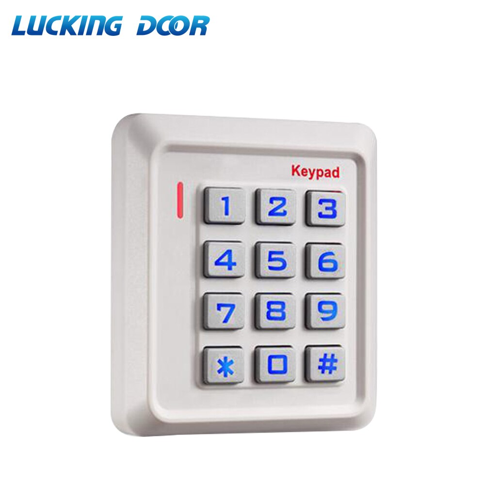 IP65 waterproof RFID Keypad Access Control System Device Machine 13.56MHZ Card Reader Door Lock System Keyfobs 2000 users WG26