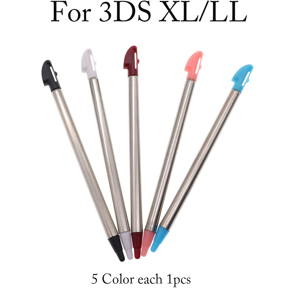 1 conjunto de caneta stylus para tela sensível ao toque de plástico e metal, caneta para console de jogos para ndsl ndsi ndswii 2ds 3ds xl ll novo 3dsxl ll novo 2dsxl: Dourado